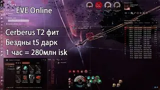 EVE Online. Бездны t5 дарк 1 час = 280млн isk. T2 cerberus за 300млн