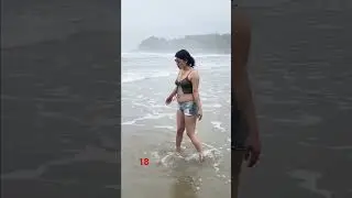 Indian sexy lady in beach desi bikini 