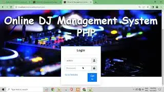 Online DJ Management System in PHP My SQL with source