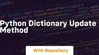 python dictionary update method