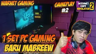 Internet Cafe Simulator 2 Indonesia - Menang Slot Langsung Beli 1 Set PC Gaming ( PART 2 )