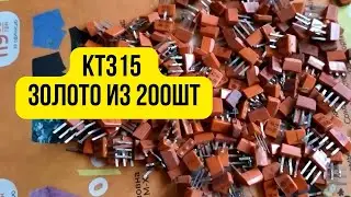 Золото из кт315, сколько золота в транзисторах?