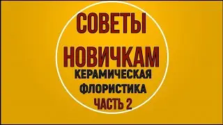 СОВЕТЫ НОВИЧКАМ . КЕРАМИЧЕСКАЯ ФЛОРИСТИКА  (ЧАСТЬ 2)