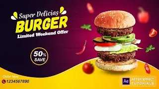 Create Professional Food promo video in after effect | Food Promo After effect tutorials