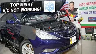 TOP 5 WHY AC DOES NOT WORK ON HYUNDAI SONATA, AC BLOWS HOT FIX