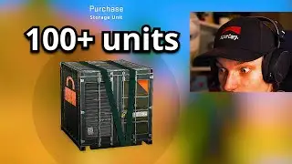 he has $100,000 in storage units...