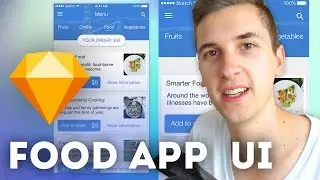 Food App UI • Sketchapp Tutorial / Sketch 4 Tutorial