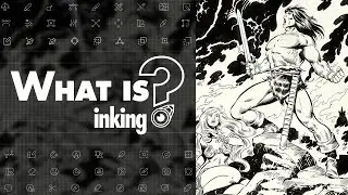 What is inking in comics?