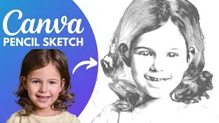 how to convert image into pencil sketch in canva