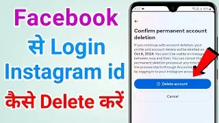 How to delete instagram account from facebook