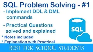 How to create a table in MySQL (Problem solving in SQL #1)