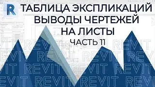 План дома в REVIT.Часть 11.Таблица экспликаций. Выводы чертежей на листы. Все настройки.