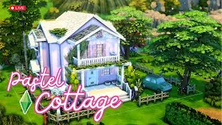 🔴The Sims 4 Live! \\ Building A Pastel Cottage 🩷!