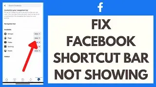 How To FIX Facebook Shortcuts Bar Not Showing (2023)