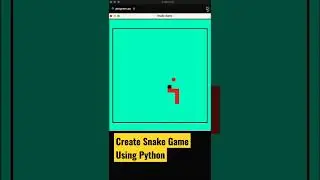 Create Snake game using python turtle 