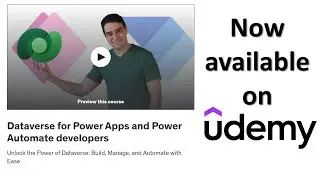 Dataverse for Power Automate and PowerApps Developers (Free on Udemy)