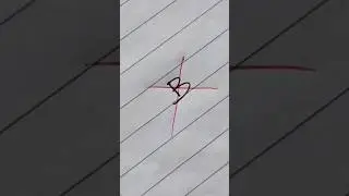 Letter B Simple to Cursive handwriting // 