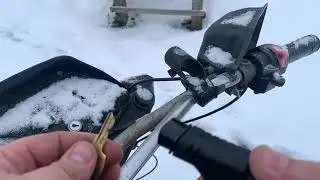 Трицикл Зид Фермер. Запуск зимой после долгого простоя.