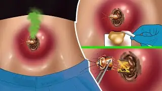 [ASMR Animation] Remove the cockroach from the navel