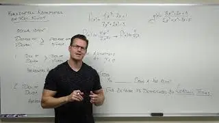 Finding a Horizontal Asymptote of a Rational Function (Precalculus - College Algebra 40)