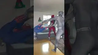 Spider-Man, Deadpool & Black Panther Kick Challenge #shorts