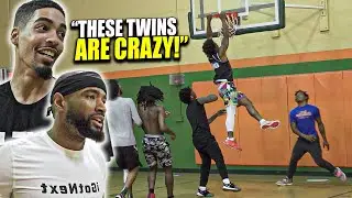 We Hooped With The CRAZIEST TWINS On The Internet & This Happened... (5v5 Basketball)