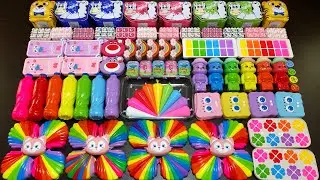 RELAXING WITH CLAY PIPING BAGS VS MAKEUP VS GLITTER ! Mixing Random Things Into Slime #5473
