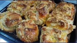 Невесомые БУЛОЧКИ с Начинкой. Как ПУХ! Простой Рецепт