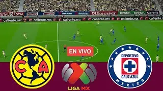 [EN VIVO] Club América vs Cruz Azul Finales Liga MX 2024 Clausura Partido Completo - Videojuego