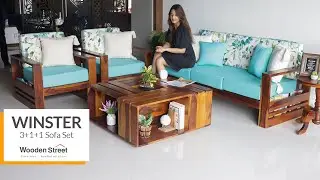 Winster Wooden Sofa Set [ Latest Wooden Sofa Set Design ] Wooden Street