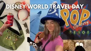 DISNEY WORLD TRAVEL DAY✈️Pop Century, Disney Springs, World of Disney shopping, skyliner, resort hop