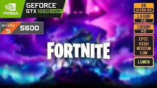 FORTNITE - GTX 1660 SUPER - R5 5600