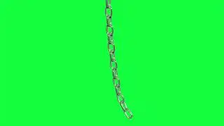 Animation Metal Chain Swing Green Screen