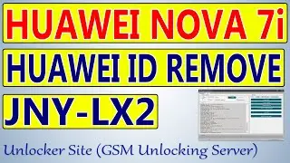 Huawei Nova 7i (JNY-LX2) Huawei id Remove By Octoplus Huawei Tool