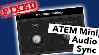 Audio delay FIXED in ATEM Mini Pro firmware version 8.2.3