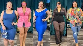 Plus size Model Fashion Dresses,Curvy haul,fashion trends