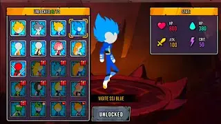 Super Stickman Dragon Warriors- Vegeta SSJ Blue