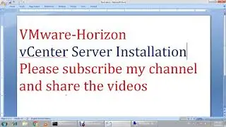 vCenter server 6.7 Installation