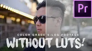 Color Grade S-Log Footage WITHOUT LUTS!