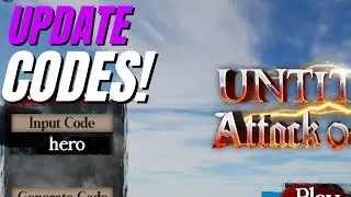 *NEW* UPDATE! CODES* [SMALL UPD] Untitled Attack on Titan ROBLOX