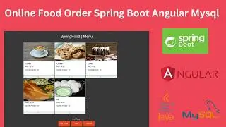 Online Food Order Spring Boot Angular Mysql Project with Source Code