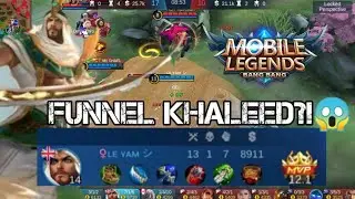 Funnel Khaleed Is so DANGEROUS!!😱 | Mobile Legends