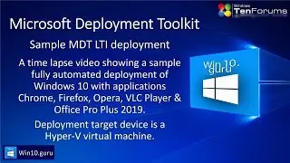 MDT Sample Deployment