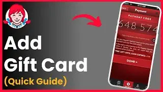 How To Add Wendy's Gift Card To App !