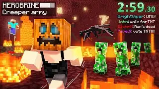 Minecraft Chaos Mod Speedrun - Viewers Pick A Random Effect Every 30 Seconds (Complete)