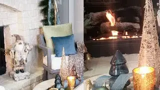 Christmas Mantel | Decorate With Me 2022 | Rustic Elegance