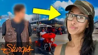 Hidden camera: 'Dark Side' as a Biker Girl Alone at Sturgis?