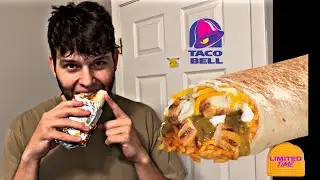 Tacobell’s NEW Salsa Verde Grilled Chicken Burrito ASMR