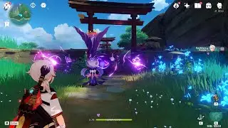 Playing Genshin but with Different Perspektif Camera Angle! Genshin impact