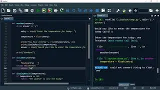 Python 22: Make sure user enters a float value instead of text entry (using try-except)